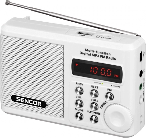 Przenośne radio FM z USB i microSD