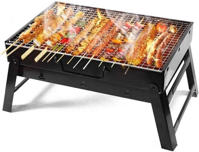 Przenośny składany grill na węgiel drzewny na kemping i BBQ