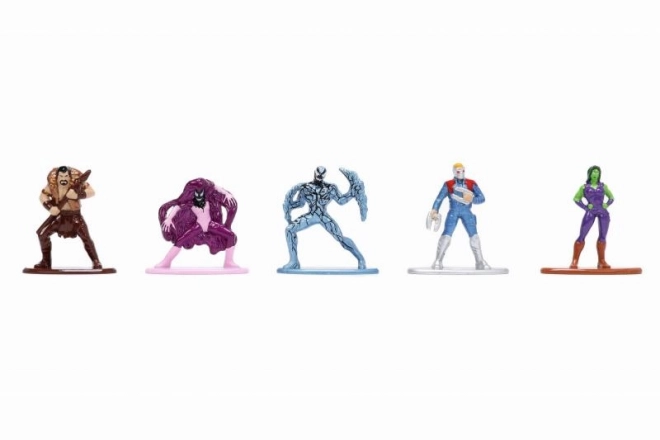 Metalowe Nano figurki kolekcjonerskie od Marvel 20 szt.