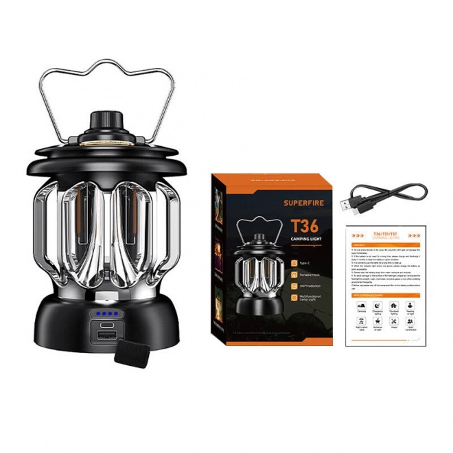 Lampa kempingowa Superfire T36