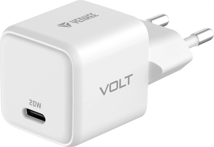 Biała ładowarka USB‑C 20W GaN Power Delivery