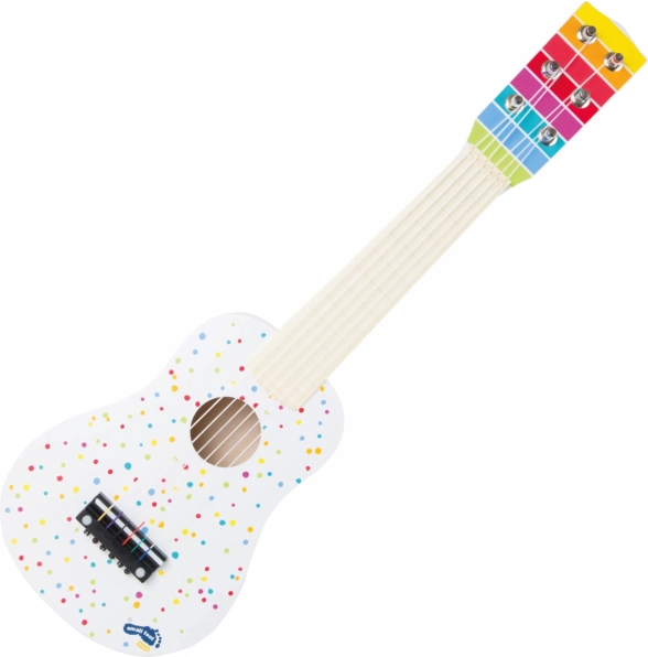 Small Foot drewniana gitara w kropki