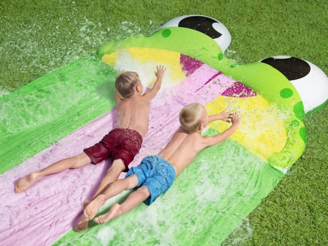 Bestway potrójna zjeżdżalnia wodna H2O GO! 488 cm żaba
