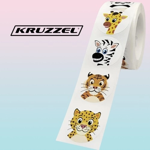 Motywujące naklejki - rolka 500 szt. Kruzzel 22947