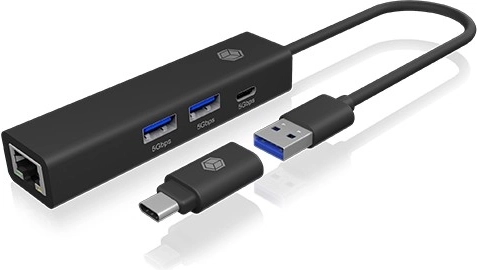 Hub USB‑C/USB‑A 4 w 1 z gigabitowym Ethernetem