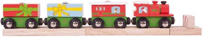 Bigjigs Rail świąteczny pociąg z torami