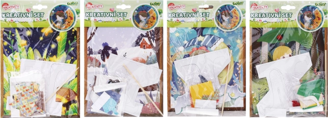 Kreatywny zestaw ze stojakiem – mix motywów 17,5 × 26 cm
