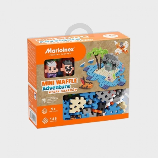 Klocki Mini Waffle – Wyspa skarbów 148 elementów