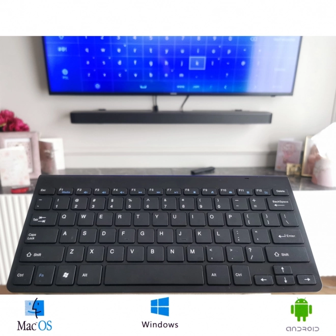 Bezprzewodowa klawiatura do Smart TV czarna