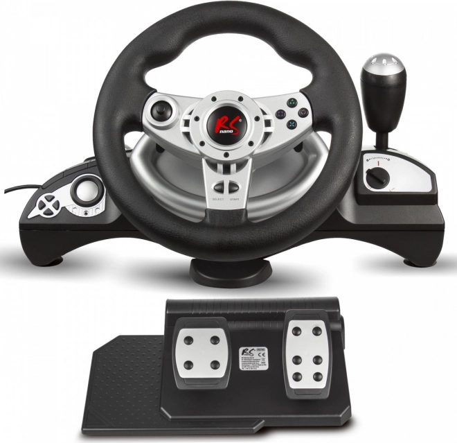 kierownica wyścigowa z pedałami do PS4, PS3, XBOX ONE, PC, SWITCH i ANDROID – NanoRS RS700