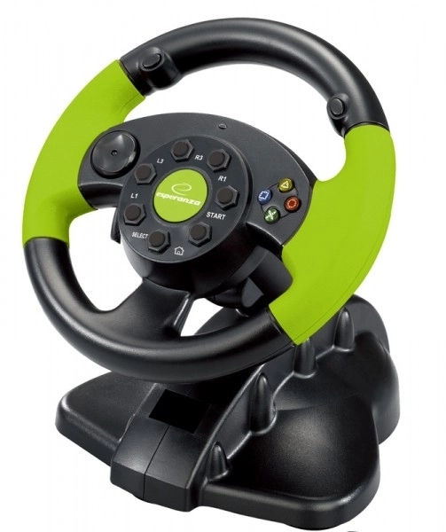 Kompaktowa kierownica do gier HIGH OCTANE dla PC/Playstation/Xbox