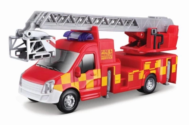 Samochód strażacki z drabiną Bburago 1:43