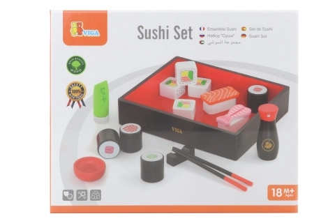 Drewniane sushi
