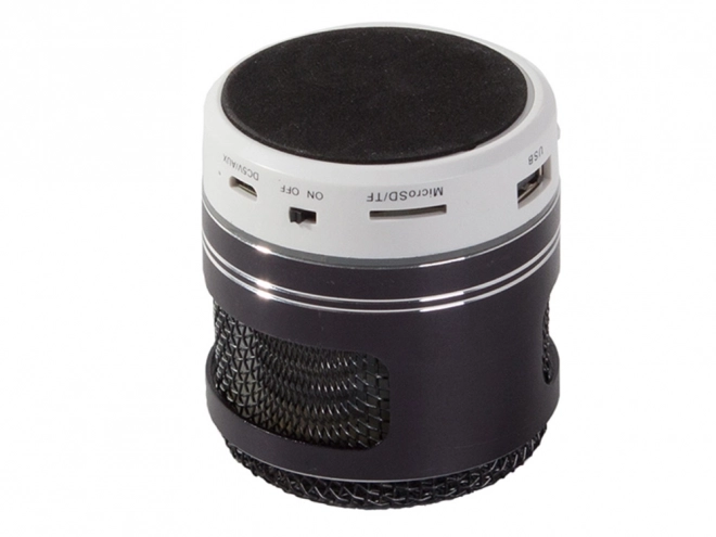 Mini bezprzewodowy głośnik Bluetooth z radiem FM, przenośnym odtwarzaczem MP3, USB i kartą microSD – Czarny