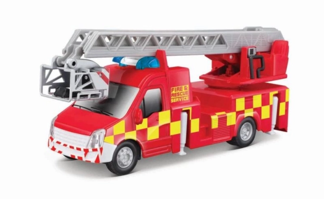 Samochód strażacki z drabiną Bburago 1:43