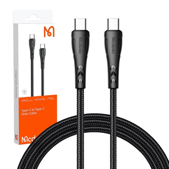 Kabel USB-C do USB-C Mcdodo CA-7641, PD 60W, 1,2 m (czarny)