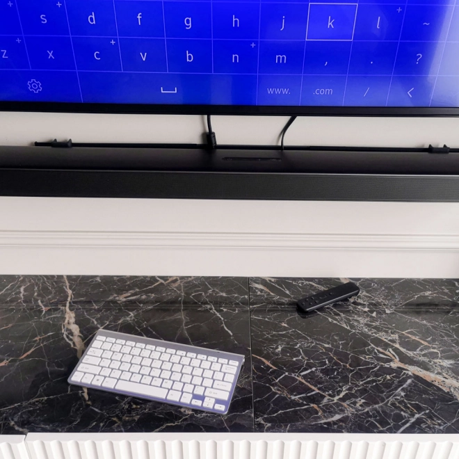 Bezprzewodowa klawiatura do Smart TV srebrna