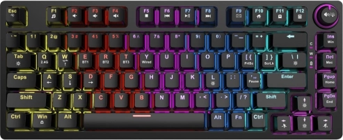 Bezprzewodowa klawiatura mechaniczna Savio Phenix Gateron Yellow