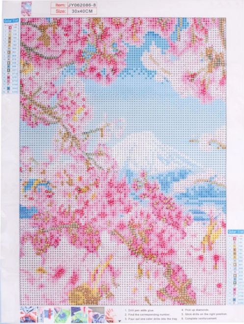 Zestaw do malowania diamentowego - sakura