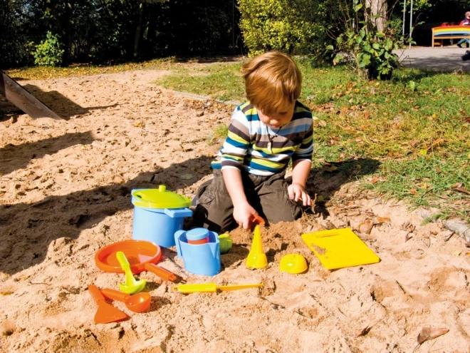 Zestaw do gotowania na piasku 14szt. w siatce 30x22x20cm 24m+