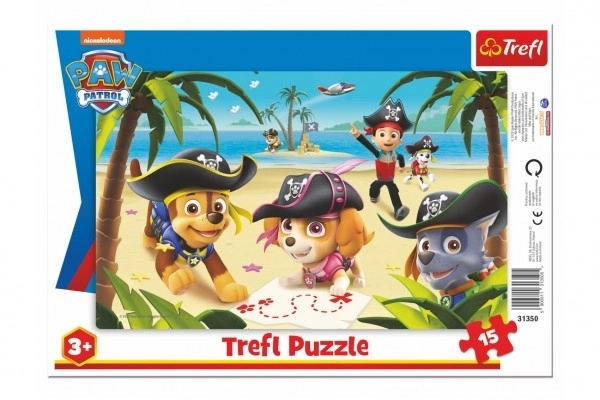 puzzle przyjaciele z Psiego Patrolu 15 elementów 33 × 23 cm