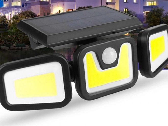 Solarna lampa uliczna z czujnikiem ruchu i pilotem zdalnego sterowania