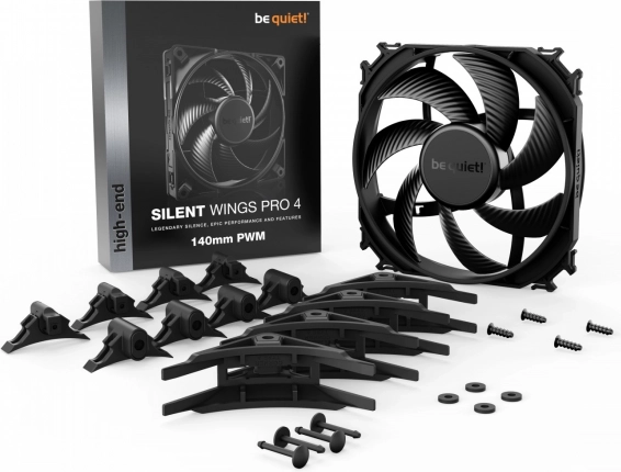 be quiet! Silent Wings Pro 4 140 mm PWM – cichy i wydajny wentylator