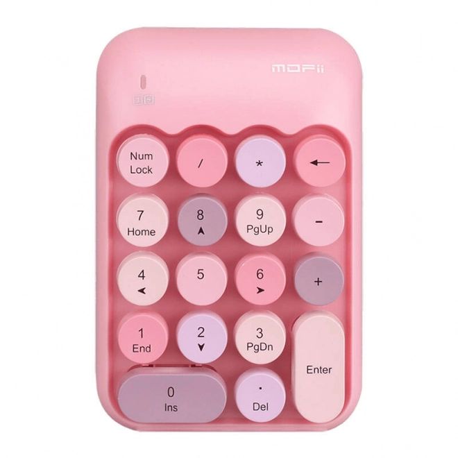 Bezprzewodowa klawiatura numeryczna MOFii X910 różowa