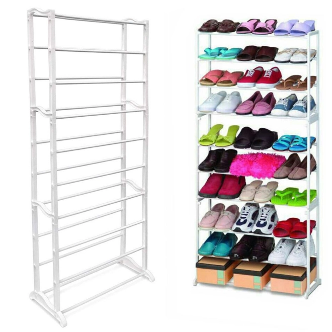 Metalowy stojak na buty na 30 par