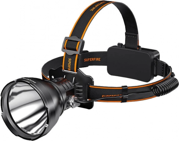 Latarka czołowa SUPERFIRE 2300 lm z USB‑C
