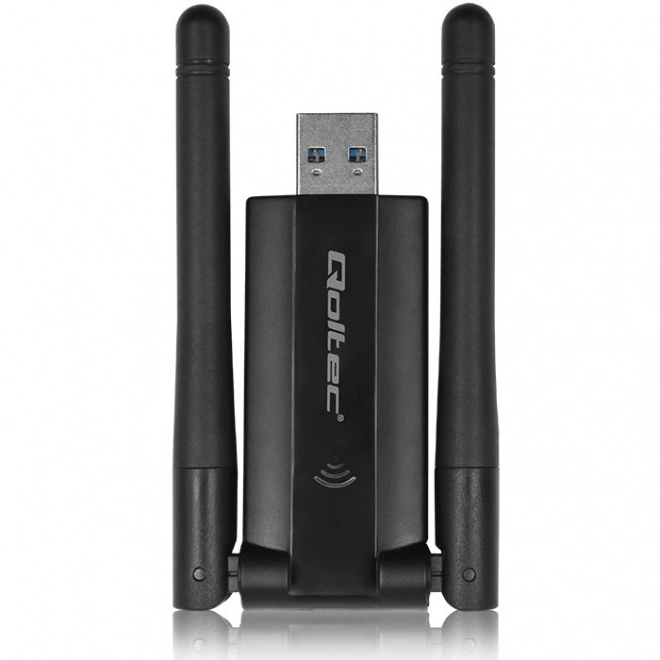 Szybki bezprzewodowy adapter USB Wi-Fi DUAL z antenami