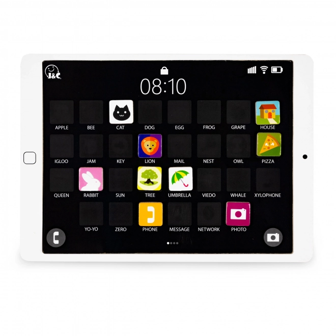 Drewniany edukacyjny tablet, magnetyczna tablica ECOTOYS