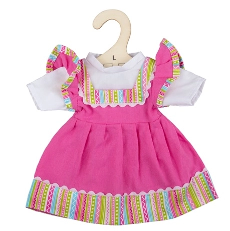 Bigjigs Toys Sukienka Roza z paskiem dla lalki – 38 cm