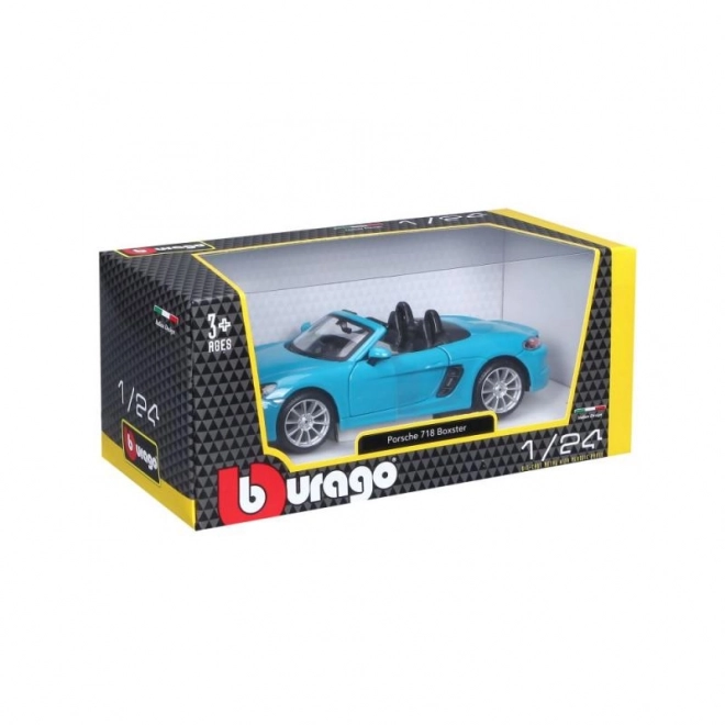 Bburago 1:24 Porsche 718 Boxster Niebieski