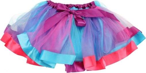 Puszysta spódniczka tutu w tęczowych kolorach