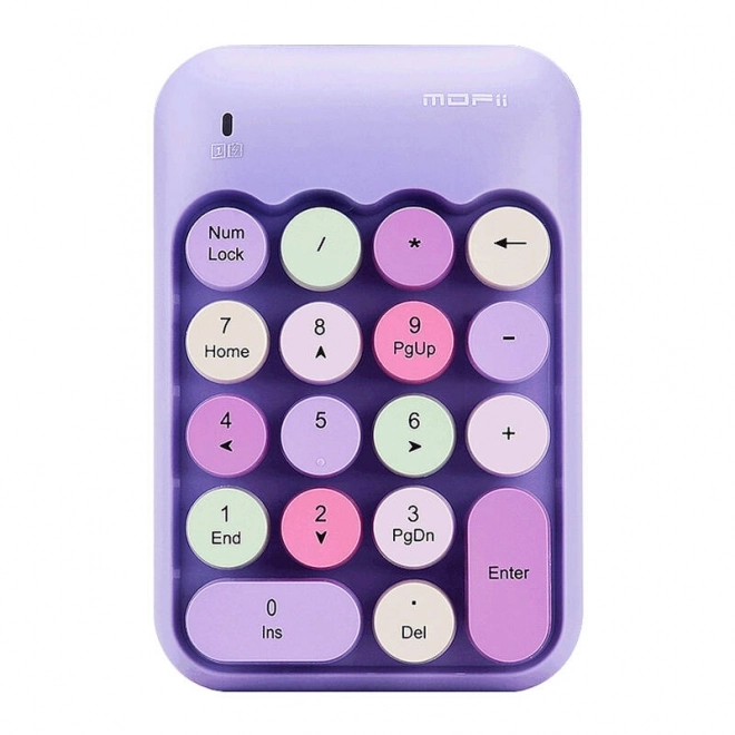 Bezprzewodowa klawiatura numeryczna MOFII X910 (fioletowa)
