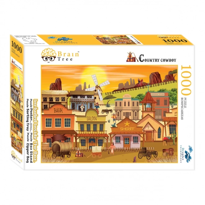 Brain Tree Puzzle Westernowe miasteczko 1000 elementów