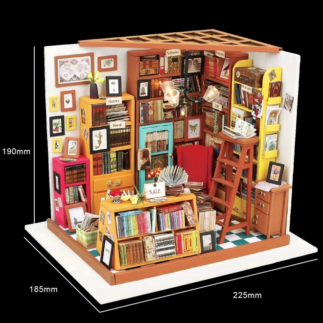 Samova czytelnia - Biblioteczka DIY Miniaturowy domek dla lalek