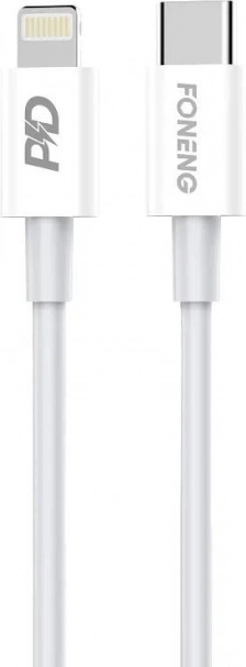 Kabel Foneng USB-C na Lightning 20W 1m biały