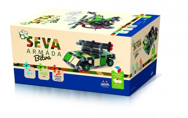 Klocki SEVA ARMADA Bitwa plastikowe 958szt. w pudełku 27x38x18cm