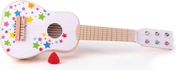 Drewniana dziecięca gitara ze gwiazdkami BIGJIGS TOYS