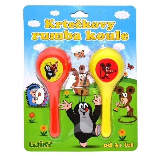 Krtek kule rumba dla dzieci 2szt plastik