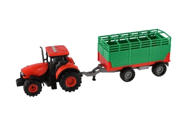 Traktor Zetor z przyczepą z efektami świetlnymi i dźwiękowymi - 36 cm