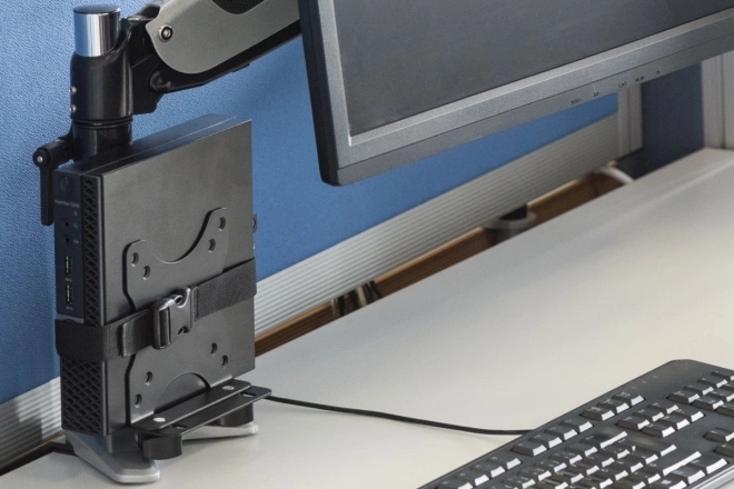 Uchwyt do montażu MiniPC za monitorem VESA 75x75, 100x100, max. obciążenie 5kg