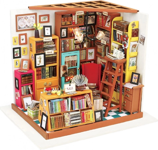 Samova czytelnia - Biblioteczka DIY Miniaturowy domek dla lalek