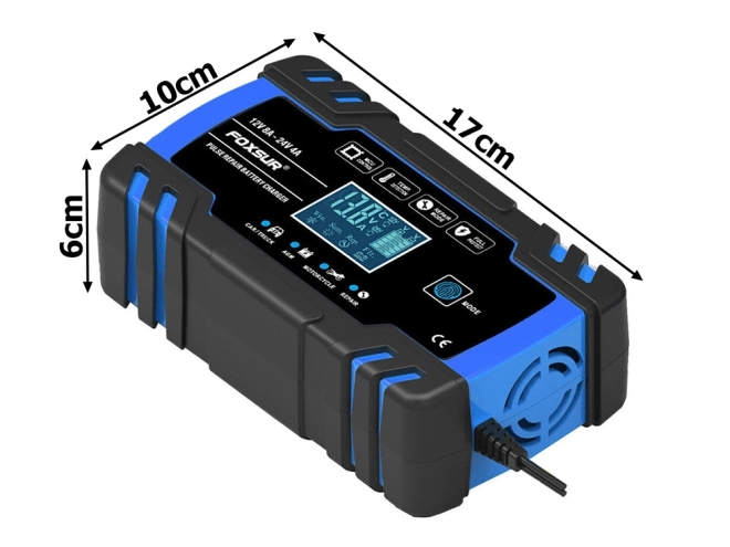 Automatyczna ładowarka samochodowa z funkcją naprawy 12V 24V