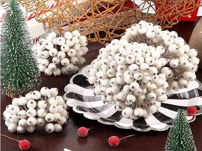 Świąteczne ozdoby Rowan Frosted White 5 szt.