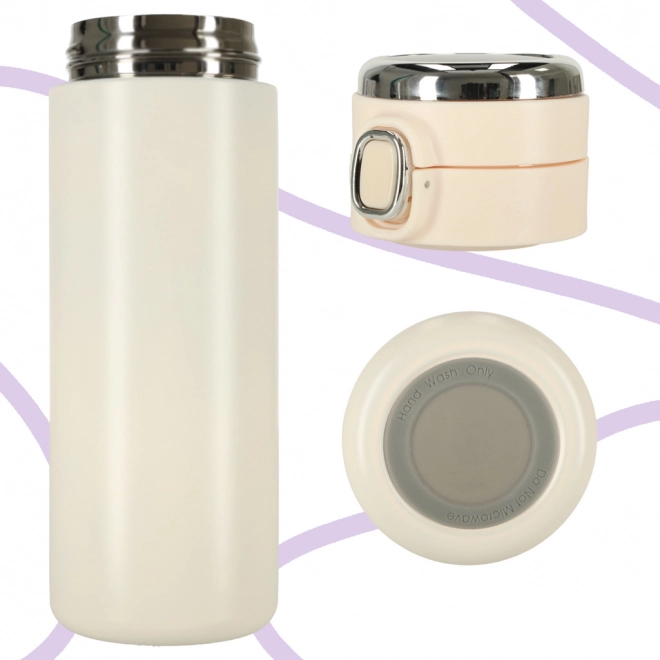 Termokubek z ustnikiem LED 420 ml beżowy
