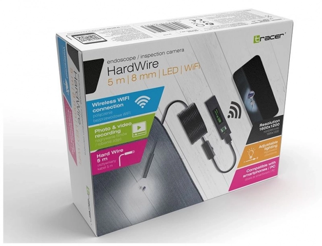 Endoskopowa kamera HardWire 5M 8MM LED WIFI