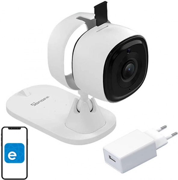 Kamera IP SONOFF S-CAM z Wi‑Fi, 1080p i nocnym widzeniem